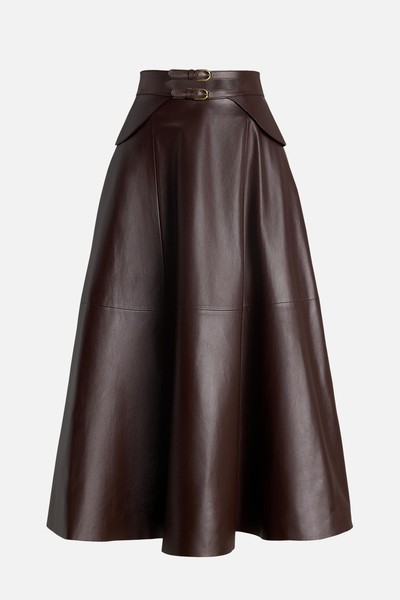 Soft Leather Midi-Skirt from Ralph Lauren Collection