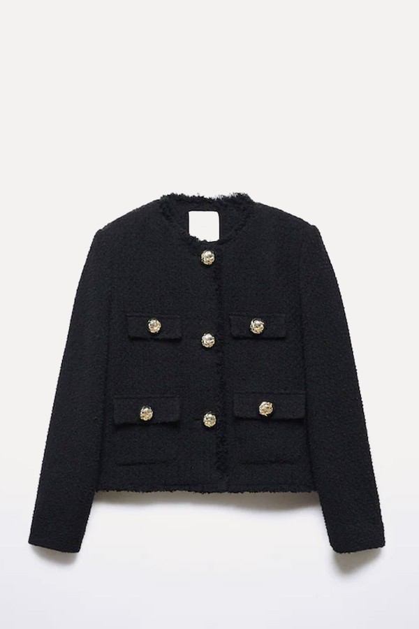 Pocket Tweed Jacket from Mango