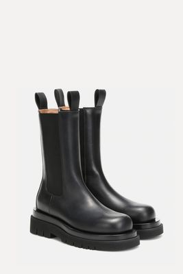 Lug Leather Ankle Boots from Bottega Veneta