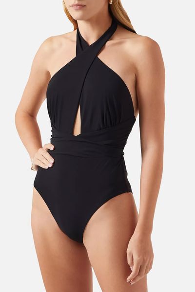 Alight Wrap Halter One-piece Swimsuit from Zimmermann