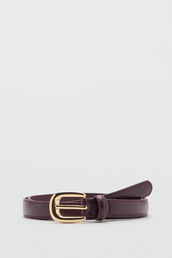 Buckle Skinny Belt from Mango