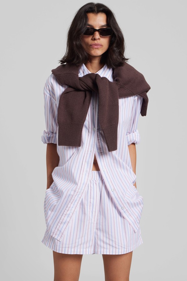 Remain Oversized Striped Shirt