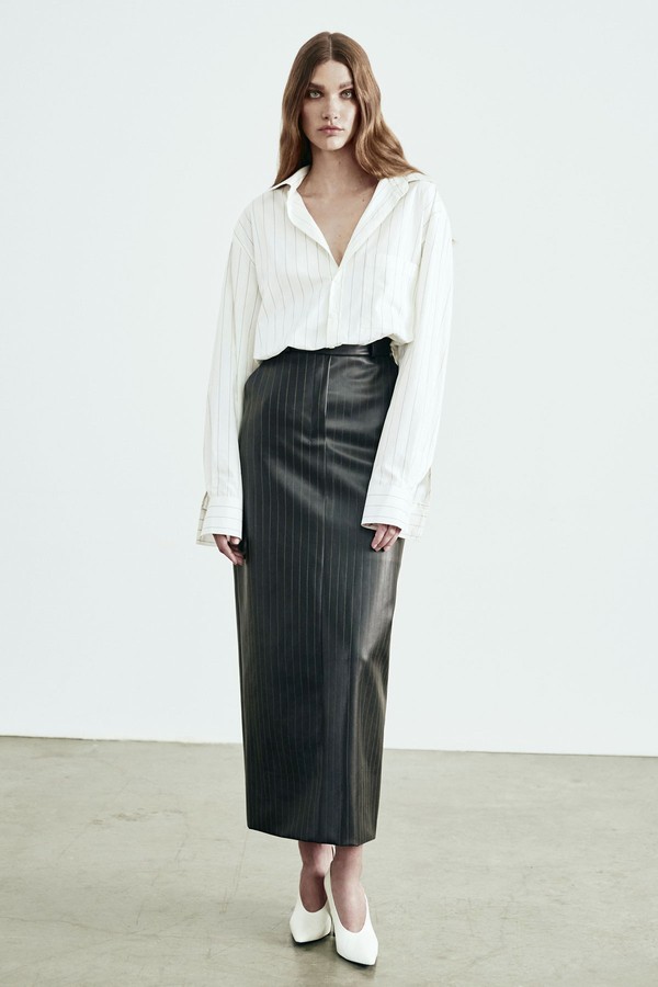 Irina Faux Leather Skirt