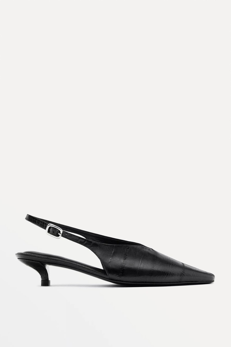 High-Heel Slingback Shoes