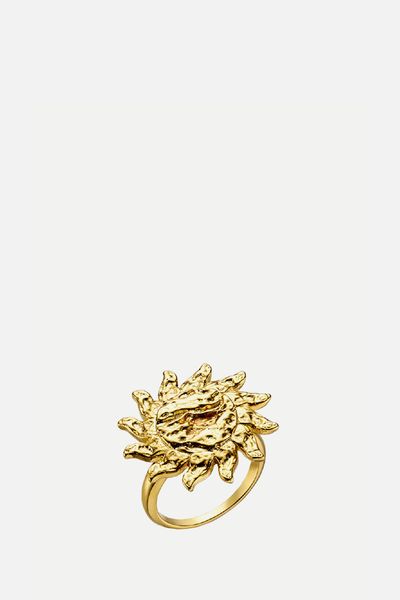 Orelia Gold Plated Statement Sun Ring from ASOS