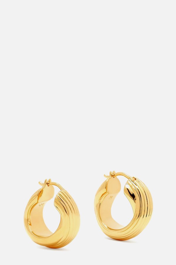 Entwine Ridge Hoop Earrings from Missoma X Lucy Williams