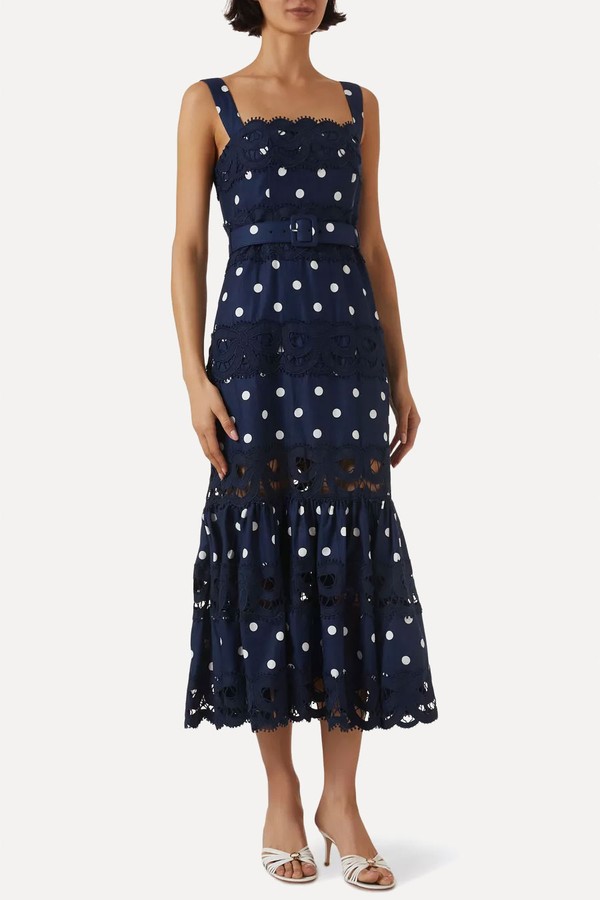 Polka-Dot Dress from Self-Portrait