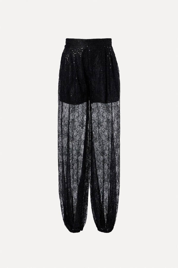 Sequined Lace Balloon Pants from Nina Ricci