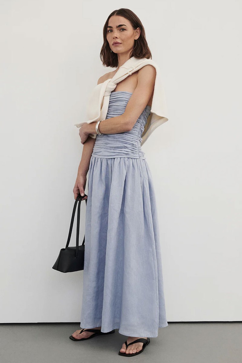 Aubriella Linen Midi Dress from DISSH