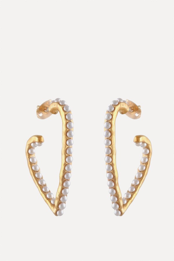 Heart Hoop Earrings