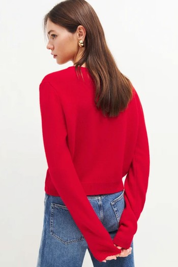 Clara Cashmere Crew Cardigan from Reformation