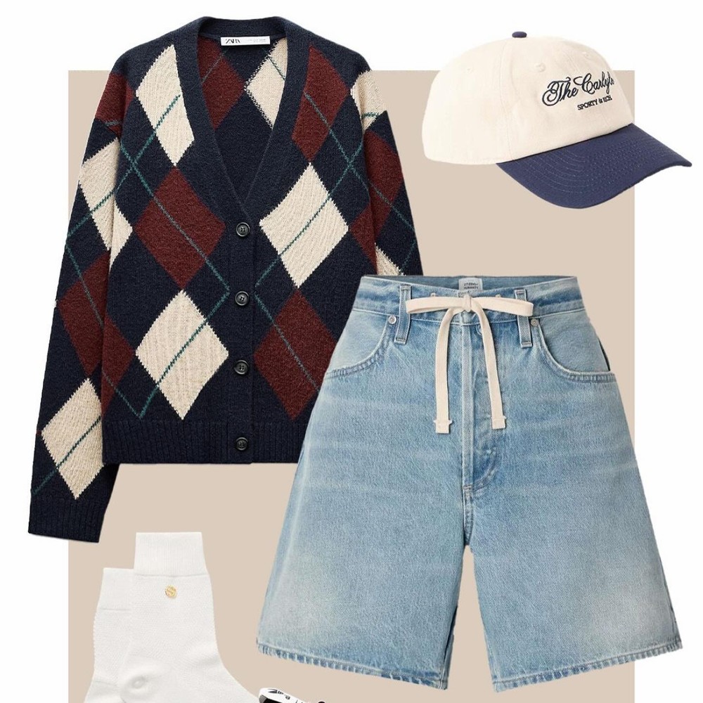 Incorporating an argyle piece is the easiest way to add a current-season edge to your wardrobe, & th