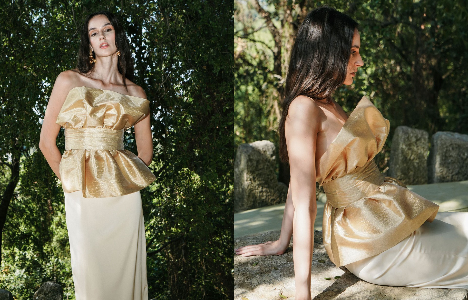 Shell Gold Bustier from Vanina