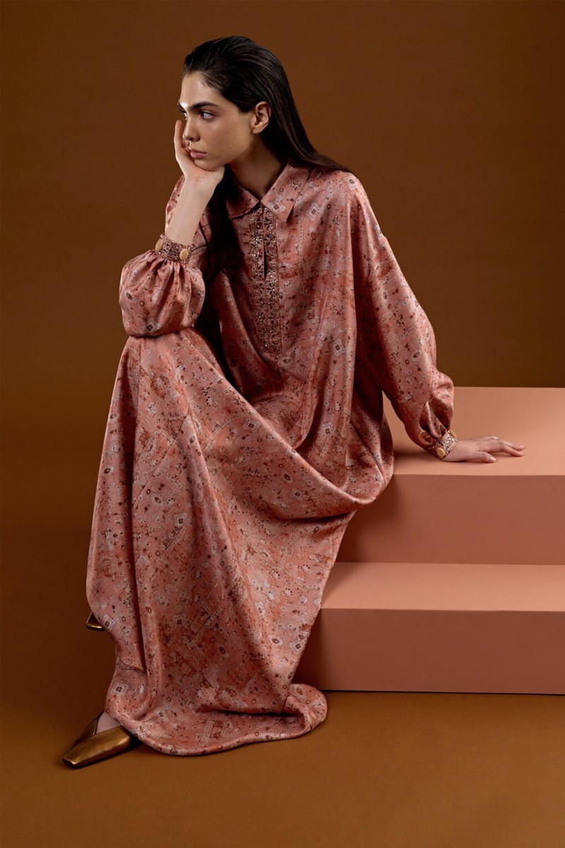 Printed Twill Kaftan Dress from Max Mara