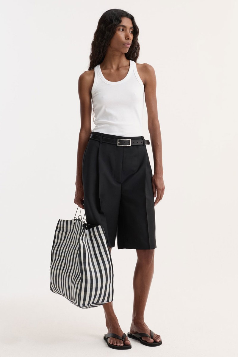 Scoop-Neck Rib Top from Róhe