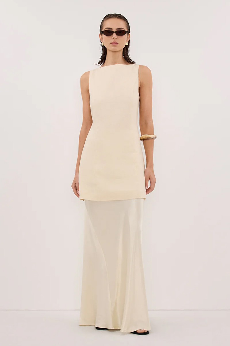 Charli Satin Maxi Skirt from Dissh