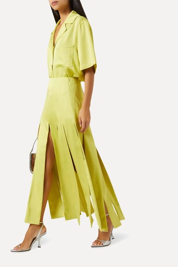 Kenzie Spliced Midi Skirt, AED 2,150 | Anna Quan