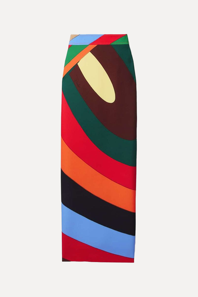 Iride Crepe Maxi Skirt from Pucci