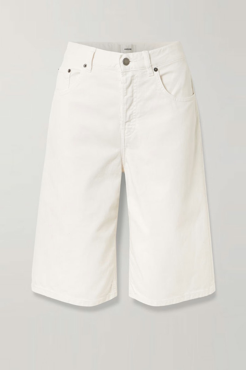 Becky Cotton & Linen-Blend Twill Shorts from Haikure