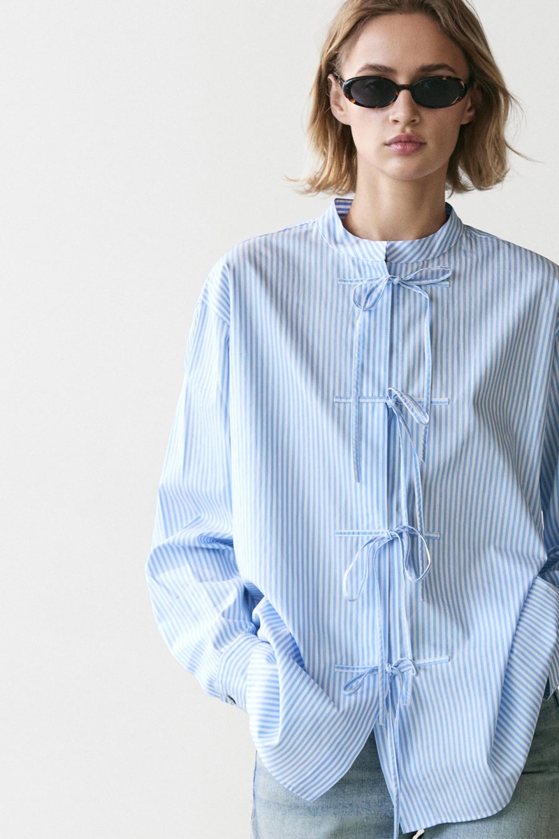 100% Cotton Striped Shirt from Massimo Dutti