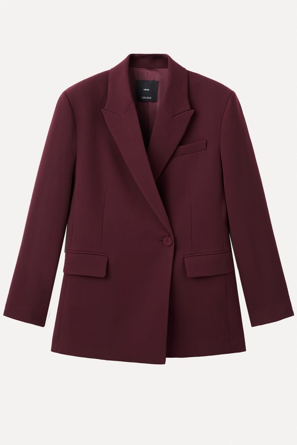 Double-Breasted Suit Blazer from Mango