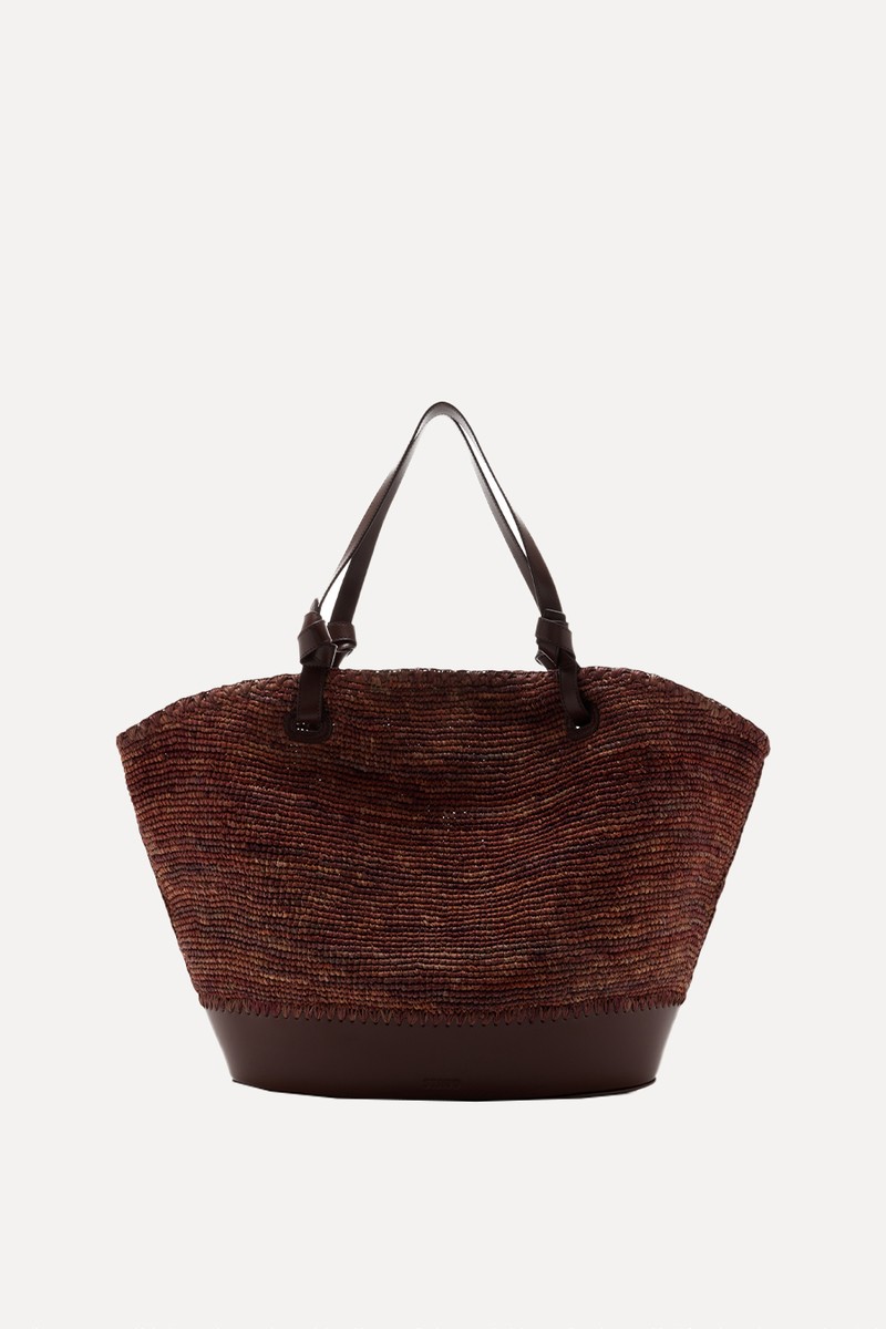 Squillo Raffia Tote Bag from Staud