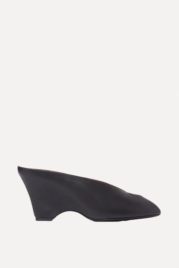 Cloak 75 Peep-Toe Mules  from Khaite