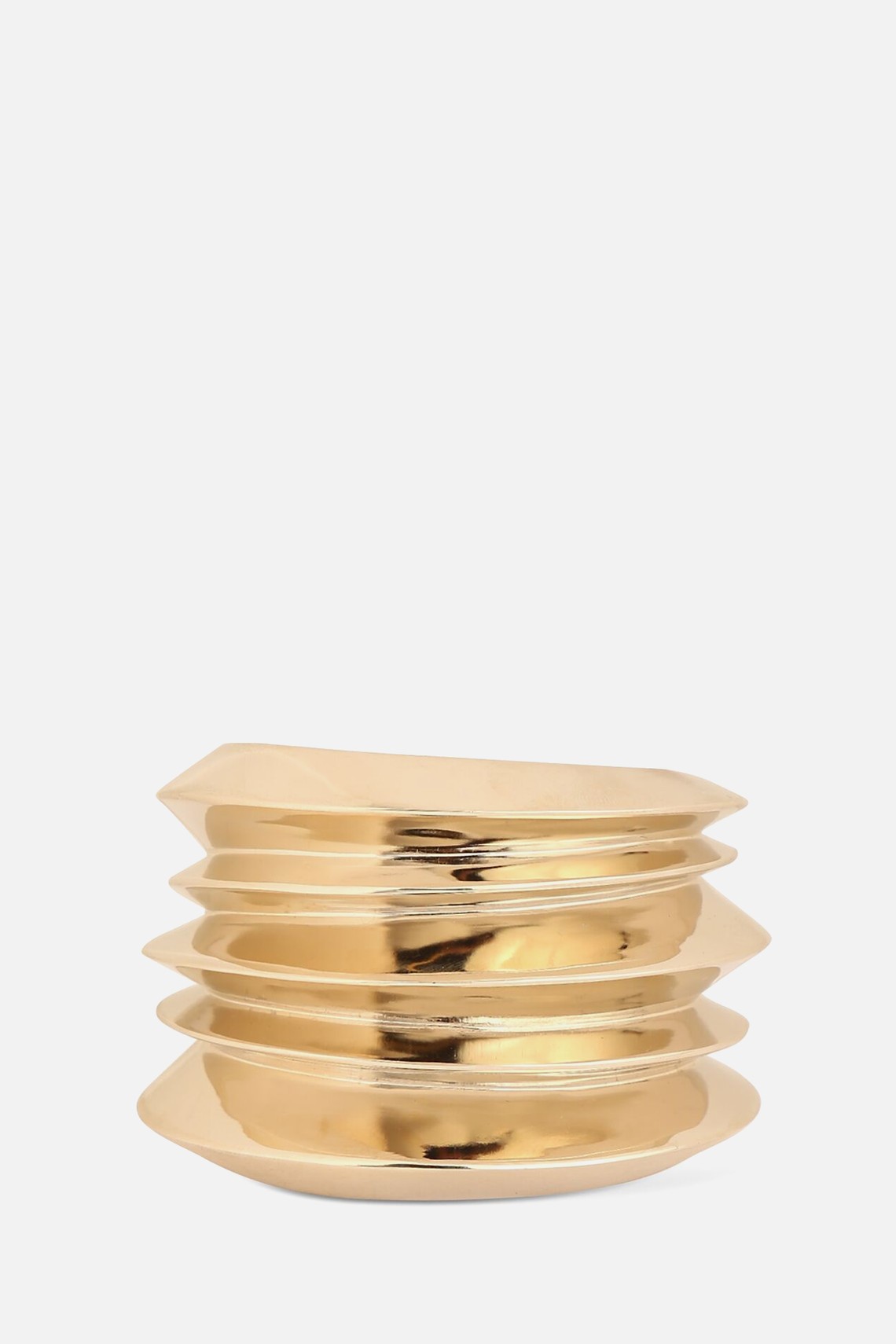 Stacked Brass Cuff Bracelet from Saint Laurent