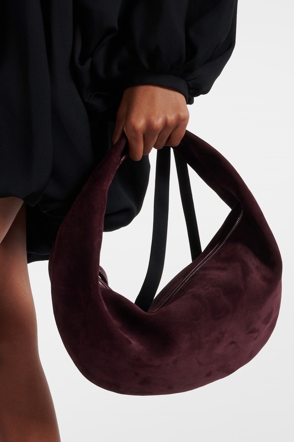 Olivia Suede Shoulder Bag from Khaite