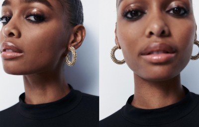 Bejewelled Hoop Earrings