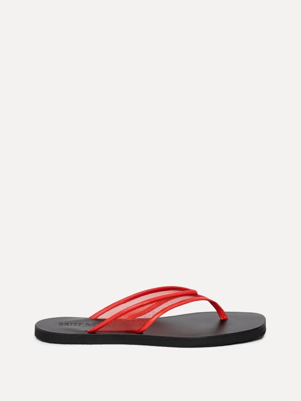 Seline Mesh Flat Sandals