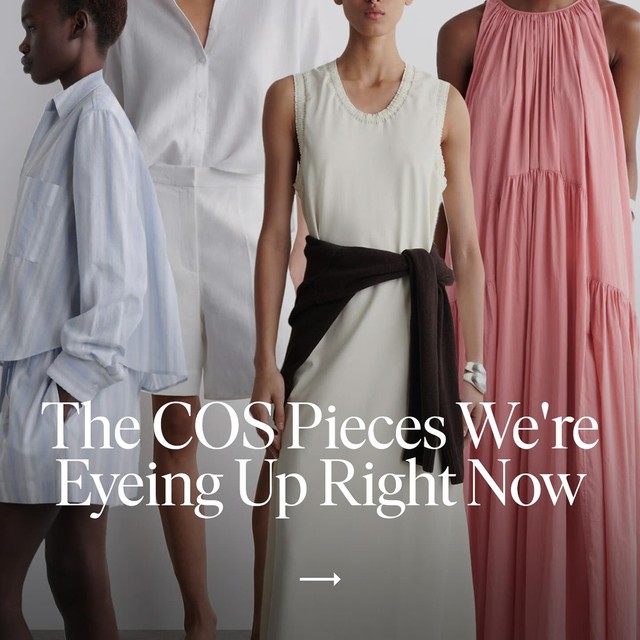 This season, @cosstores is serving clean lines, bold accents & modern silhouettes made for summer. T
