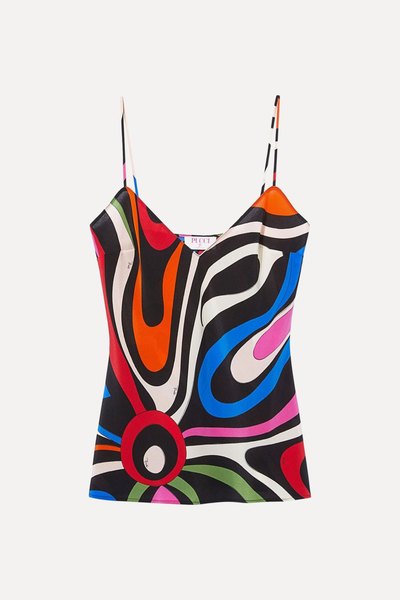 Marmo-Print Silk Top from Pucci