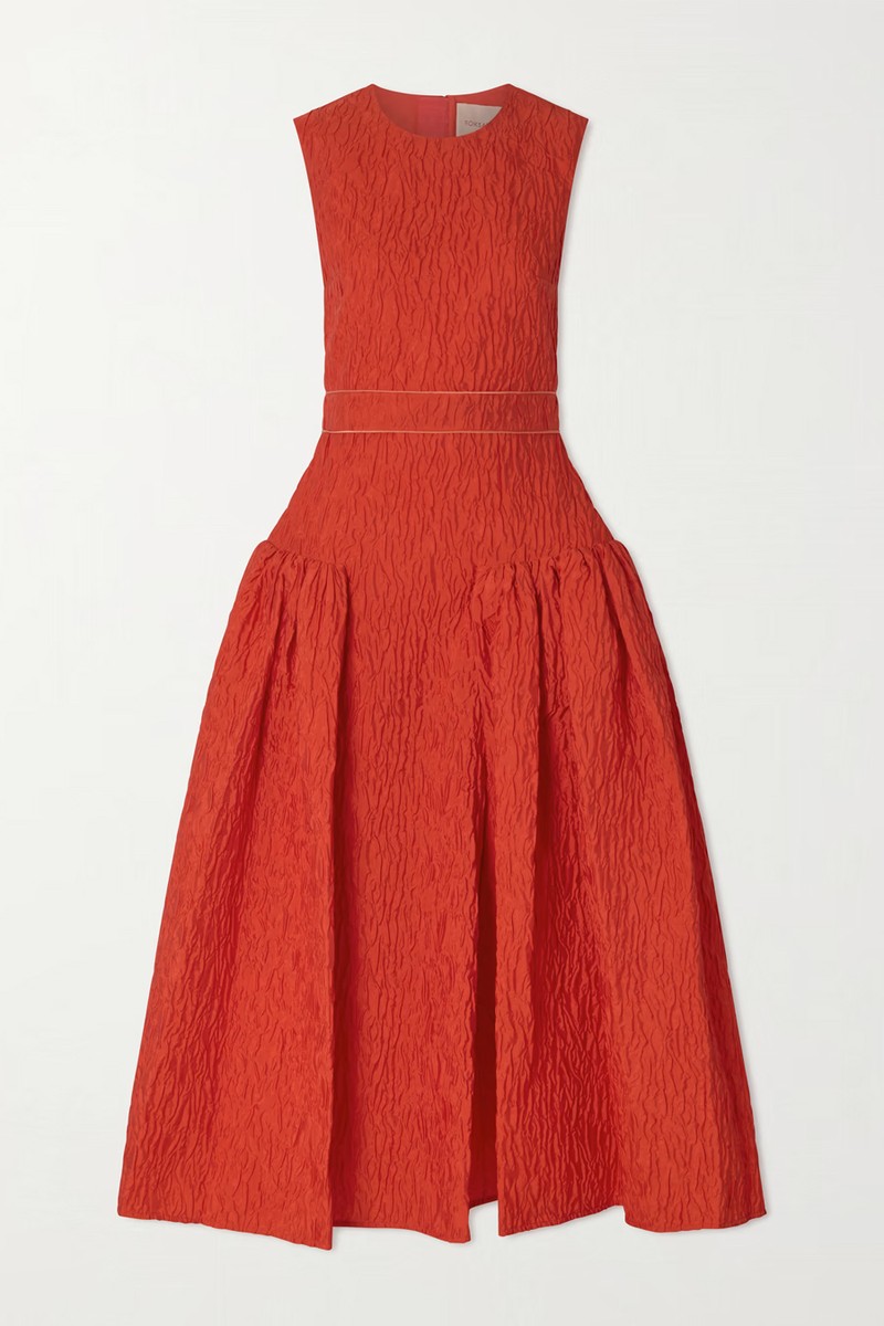Aya Cloqué Midi Dress from Roksanda