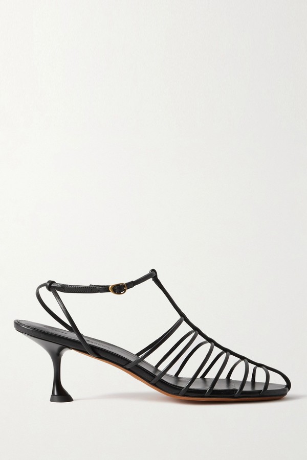 Tee Cage Leather Sandals from Proenza Schouler