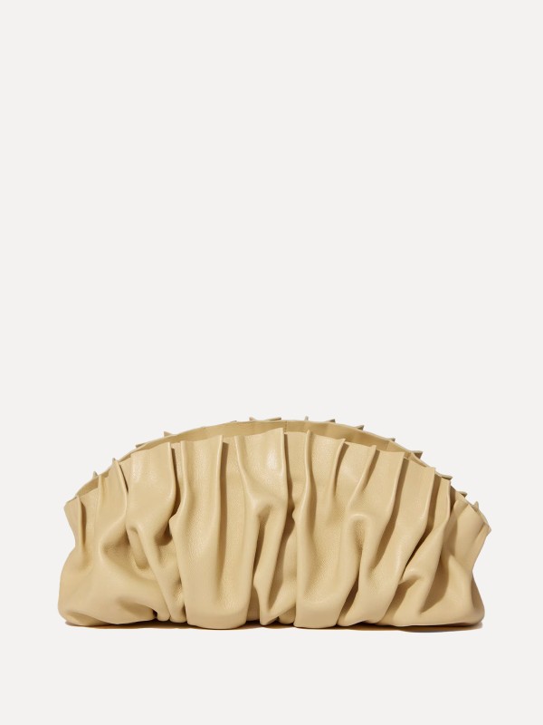 Molded Leather Clutch 