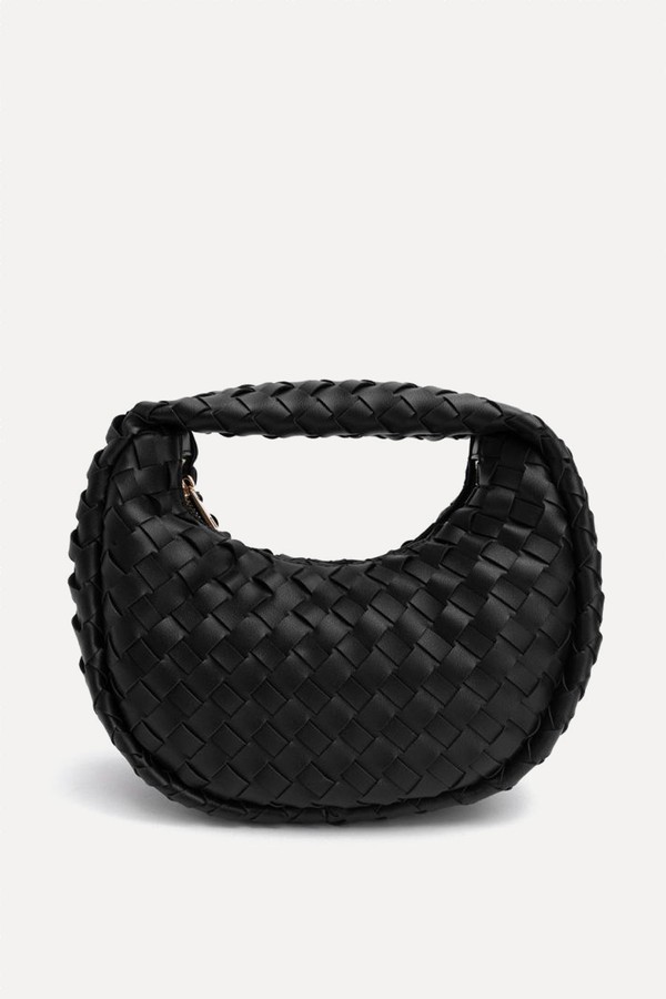 Solid PU Leather Woven Bag from Riva