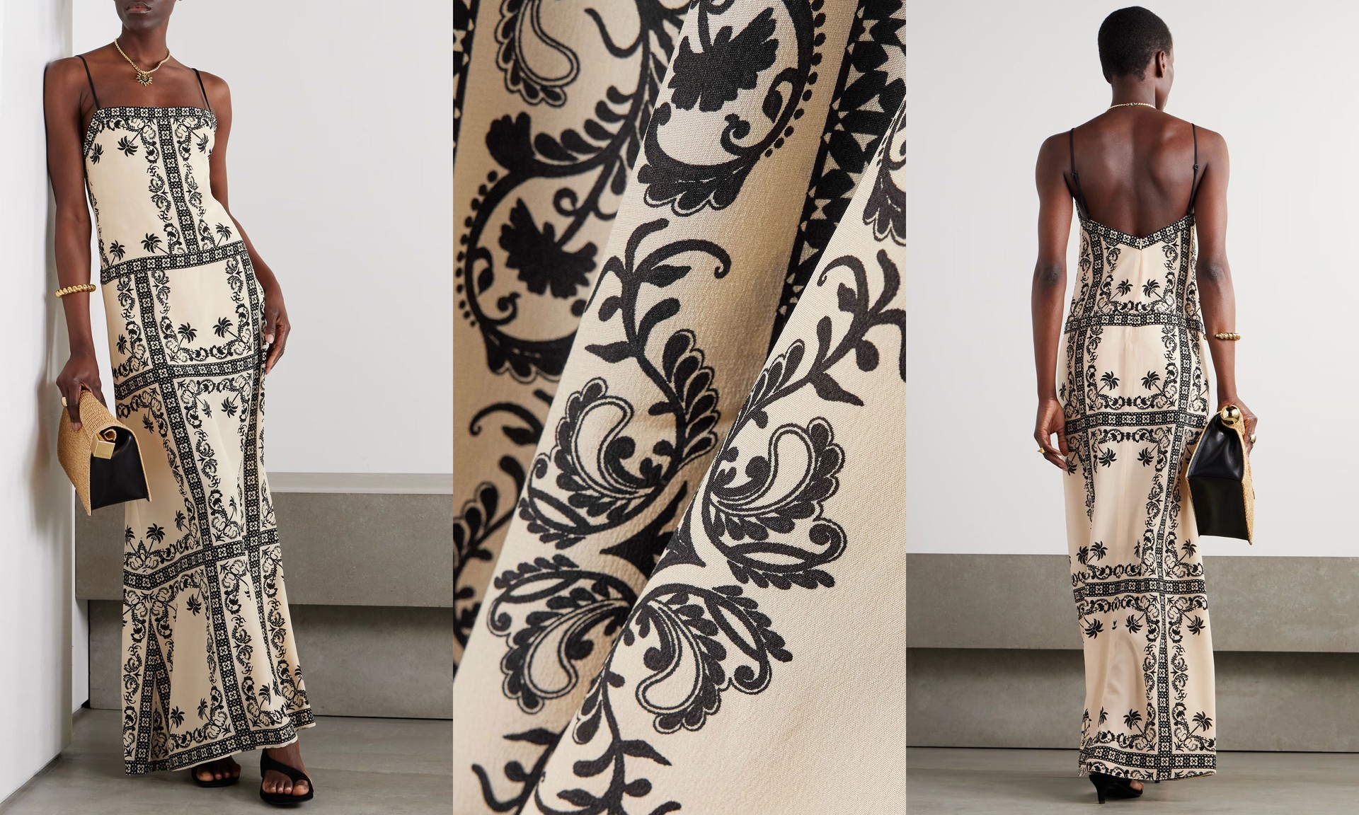 Reinvention Printed Silk-Crepe Maxi Dress from Johanna Ortiz