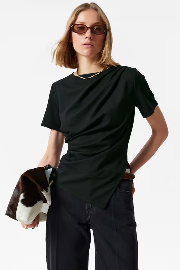 Draped Asymmetric T-shirt from & Other Stories