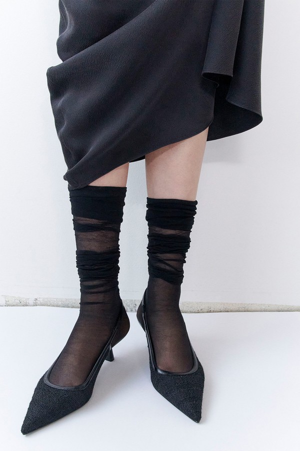 Textured Slingbacks