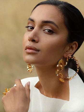 Trending Now: Statement Gold Earrings