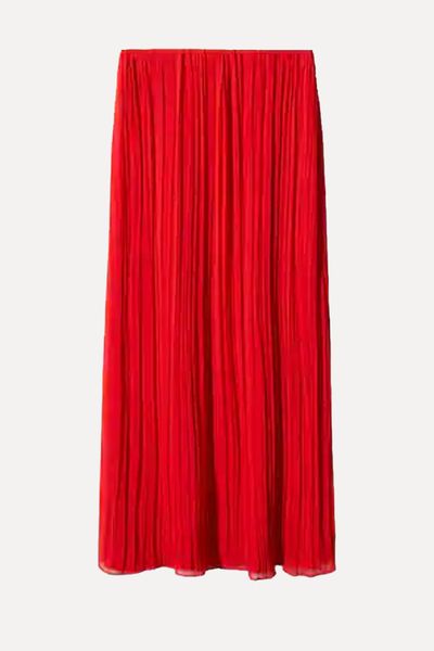 Pleated Long Skirt from Mango
