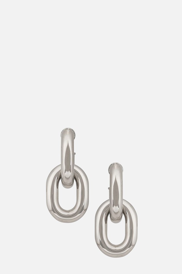 Chunky Drop-Chain Earrings from Rabanne