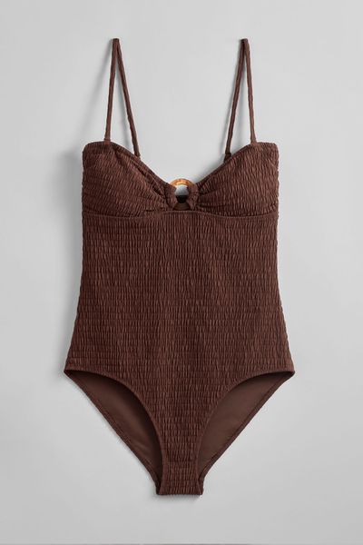 Smocked Bandeau Swimsuit from & Other Stories