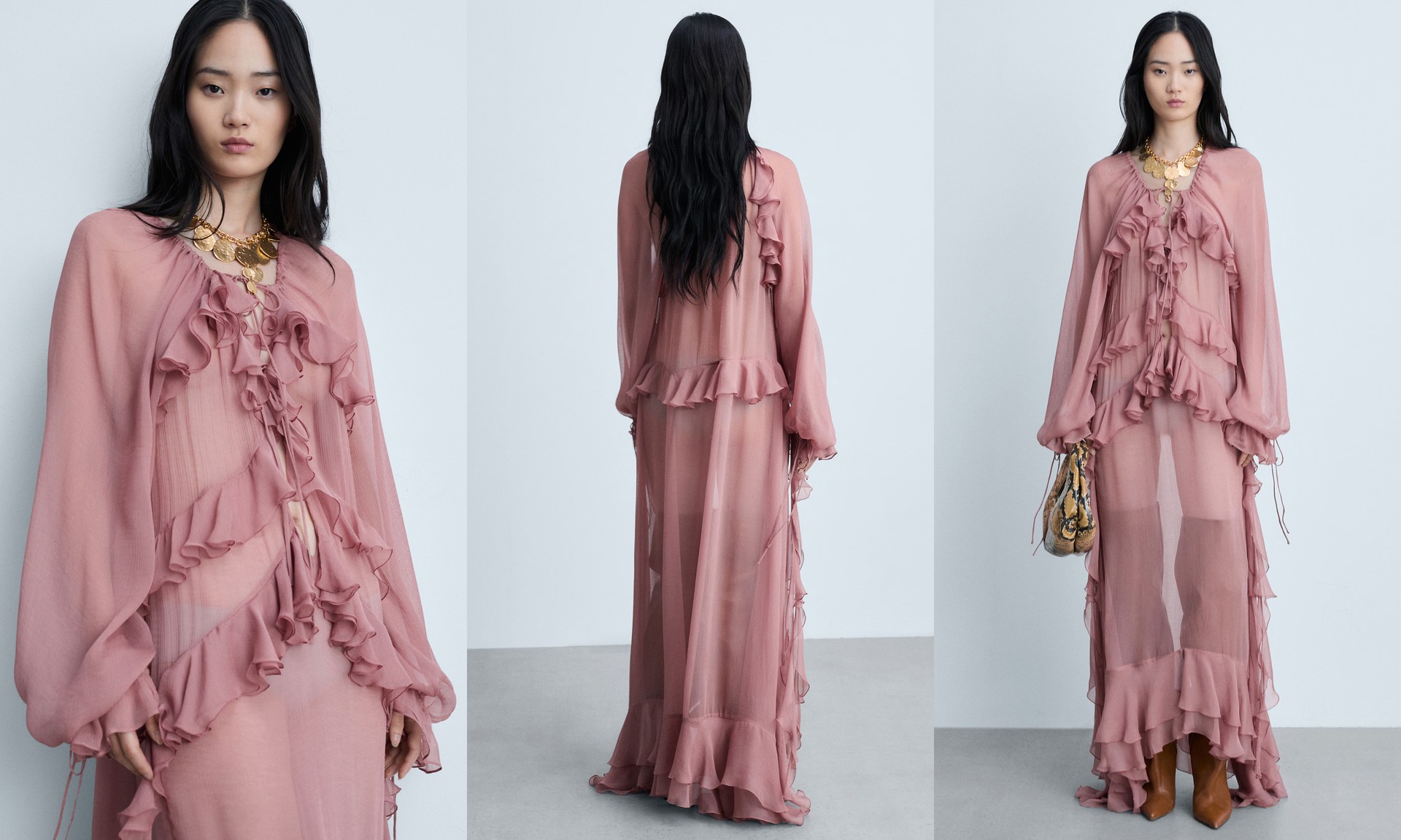Round Neck With Contrasting Piping