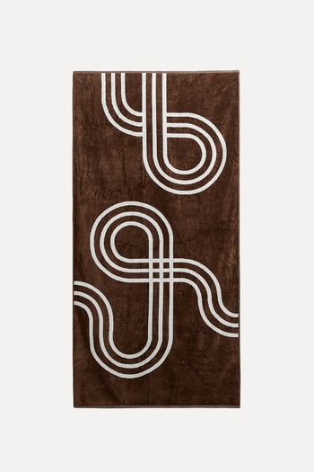 Geometric Jacquard Beach Towel from Zara