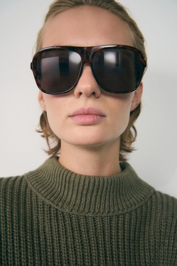 Tortoiseshell-Effect Sunglasses