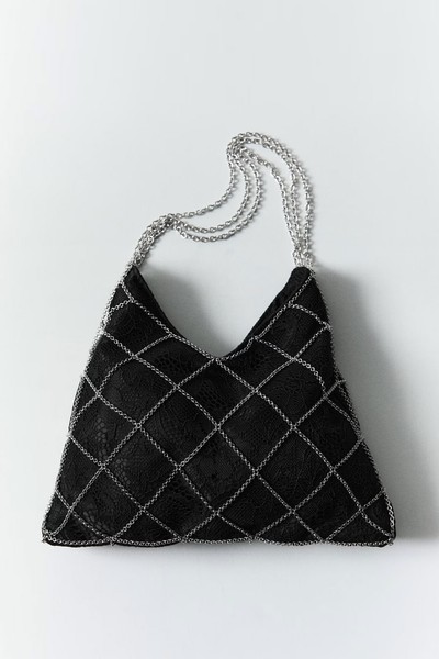 Guipure Mesh Chain Bag