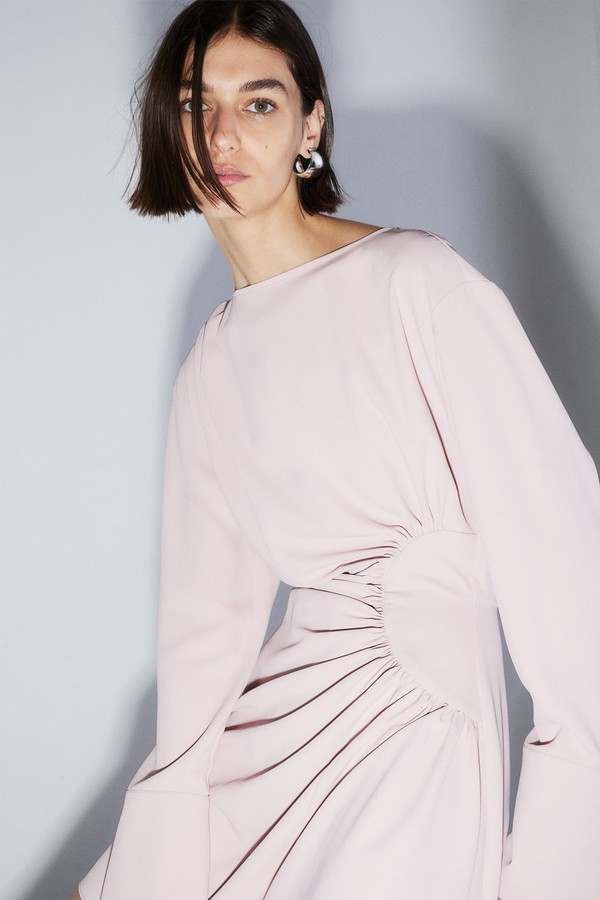 Draped Crêpe Dress