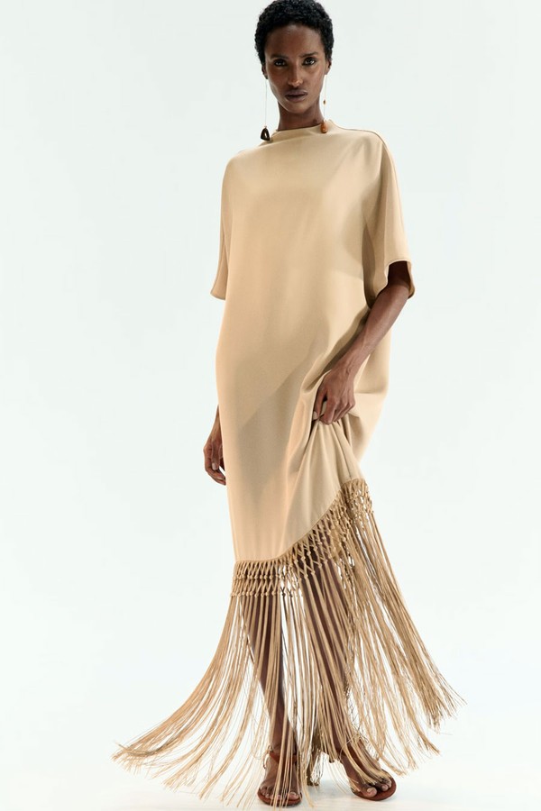 Fringe-Trimmed Dress from H&M